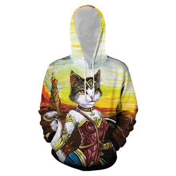 Película Gato series Sudadera Cosplay Navidad Fiesta 3D Impreso chaqueta